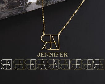 Personalized Name Necklace Unique Jewelry Gift, Initial necklace, Christmas gift, Gift for Sister Birthday Unforgettable Gift for Daughter