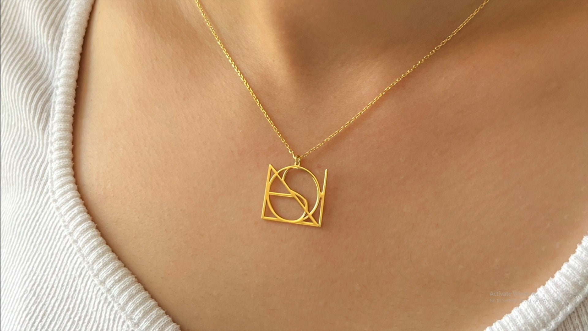 Custom Handmade Personalized Monogram Necklace