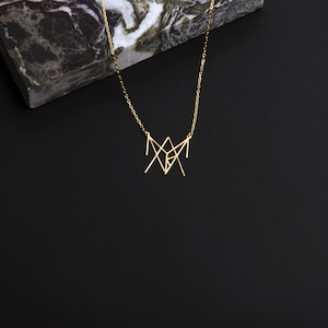 Personalized Handmade Women Gold Name Necklace Minimalist image 7