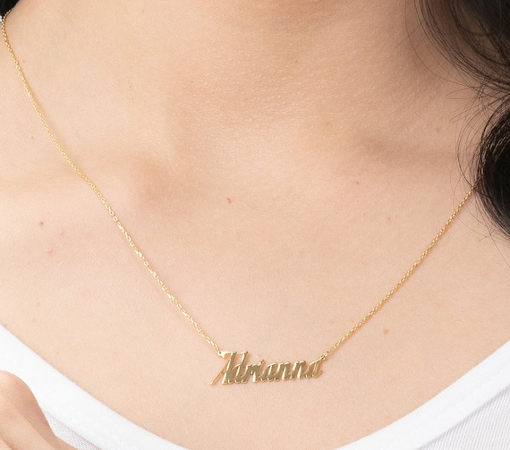 Personalized 14k Gold Filled Name Necklace Tiny Name Necklace