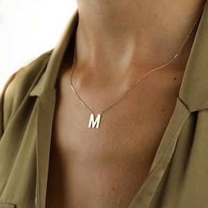 Gold Initial Necklace , Initial Necklace, Gift for Her