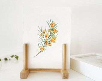 Spring Greeting Card, Rooibos flowers, special occations, personal gift, watercolor card, art card