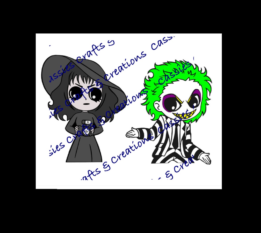 Beetlejuice &amp; Lydia Digital Cut File // Halloween // Beetlejuice// SVG ...