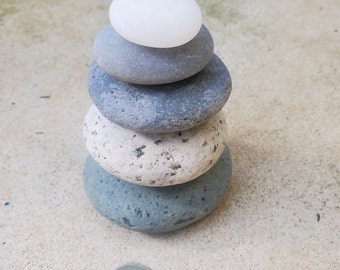 Stackable Beach Stones * Zen Stones * Relaxation Stones * Meditation Stones * Multi-Colored Stackable Beach Stones *