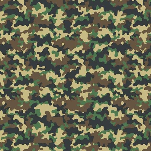 100% Cotton Fabric Green Black Beige Camoflauge Fabric | Etsy