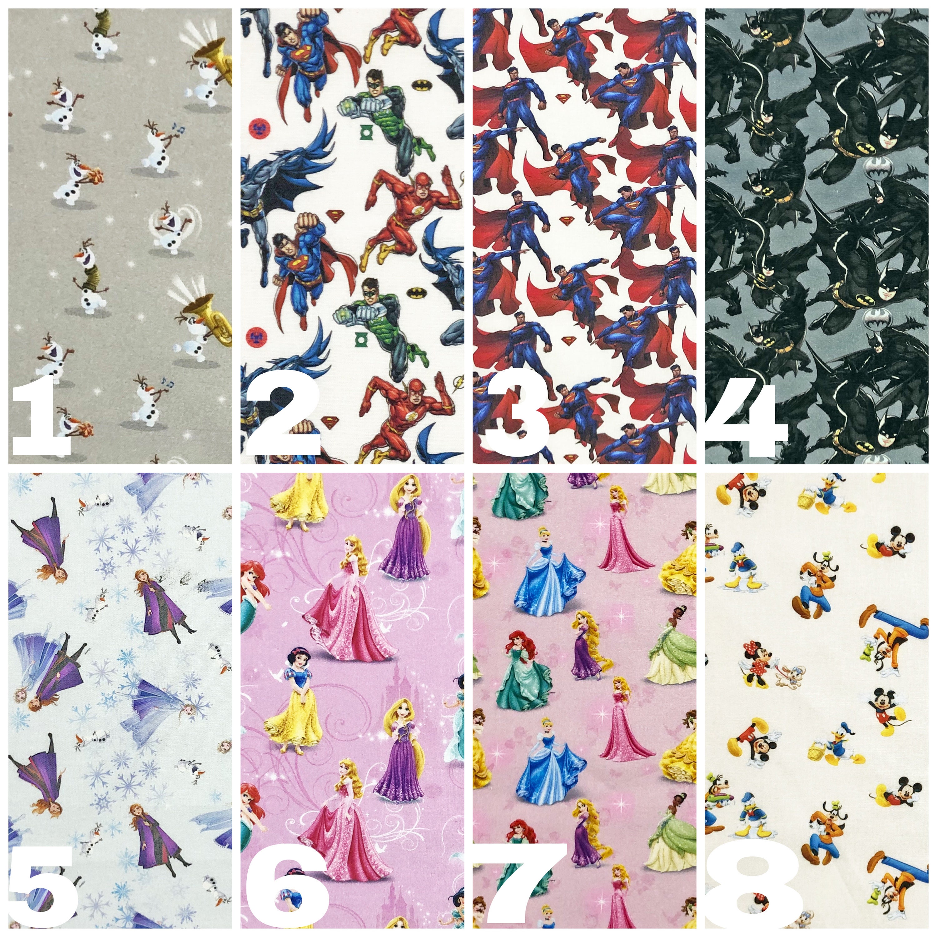 Disney Fabric 100 Cotton Disney Kids Cartoon Characters Etsy.de