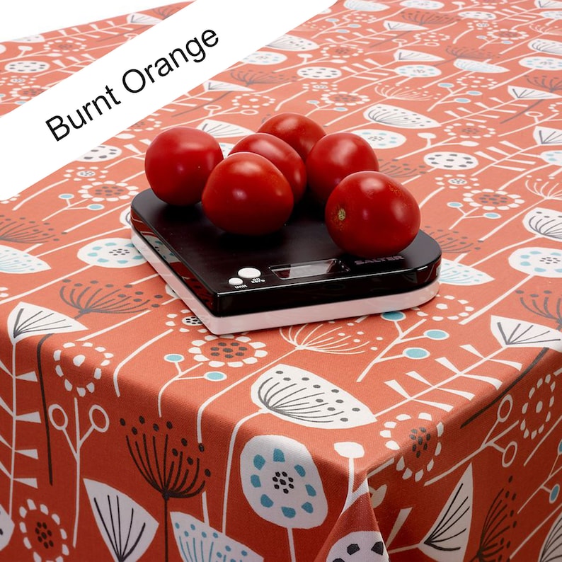 Oilcloth Wipe Clean Tablecloth Fabric Bergen Scandinavian Etsy UK