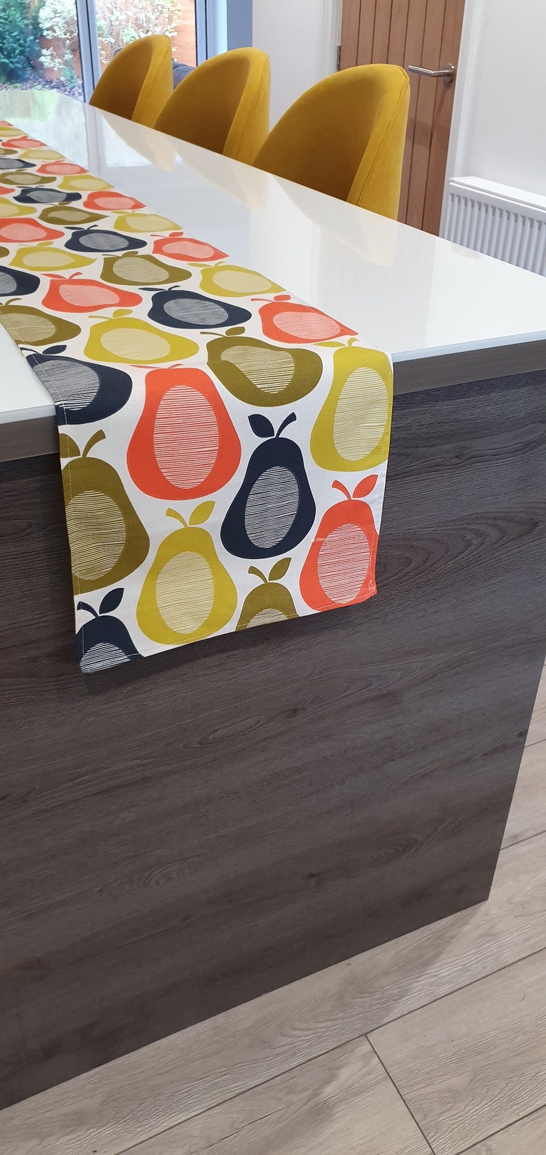 Orla Kiely Scribble Pear Cotton Fabric Table Runner3 Sizes Etsy