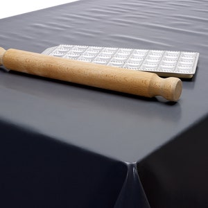 PVC Vinyl Wipe Clean Tablecloth - Plain Smoke Grey Colour - Round, Rectangle or Square