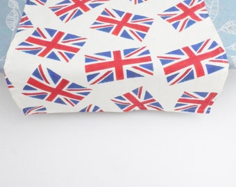 Union Jack Kings Coronation  Fabric Table Runner - 200cm, 240cm,280cm - Street Party Table Runner, Table Accessories Red White Blue