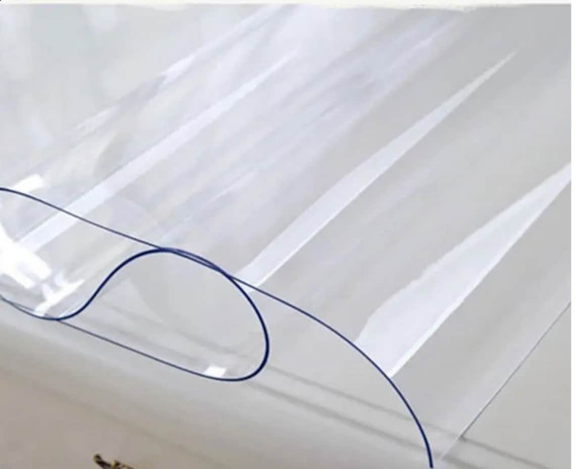 Extra Heavy Duty Clear Translucent PVC Plastic Sheeting Table Etsy
