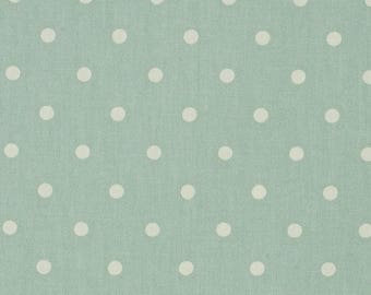 Oilcloth Wipe Clean Tablecloth Fabric - Dotty Duck Egg Polka Dot - Round, Rectangle or Square