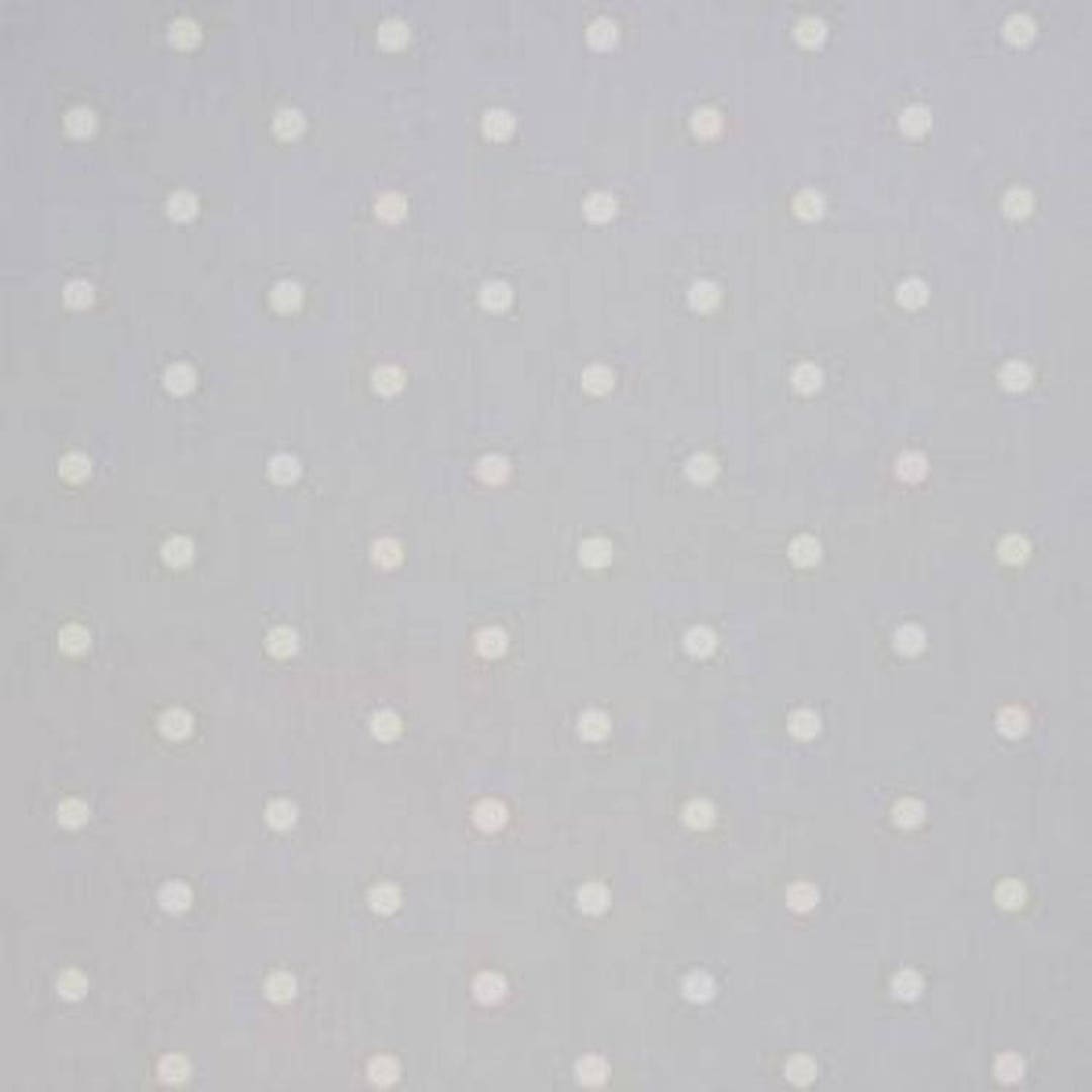 Dotty Grey/blue Polka Dot Curtain and Upholstery Fabric Etsy UK