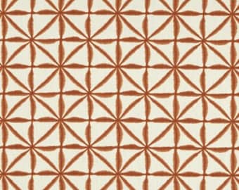 Toile cirée Wipe Clean Napcloth Tissu - Nusa Spice Burnt Orange Design scandinave - Rond, Rectangle ou Carré