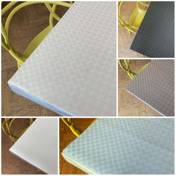 Premium Heat Resistant Table Protector Luxury 3mm Felt Backed Wipe Clean  Table Cover 140cm WIDE 5 Colours 