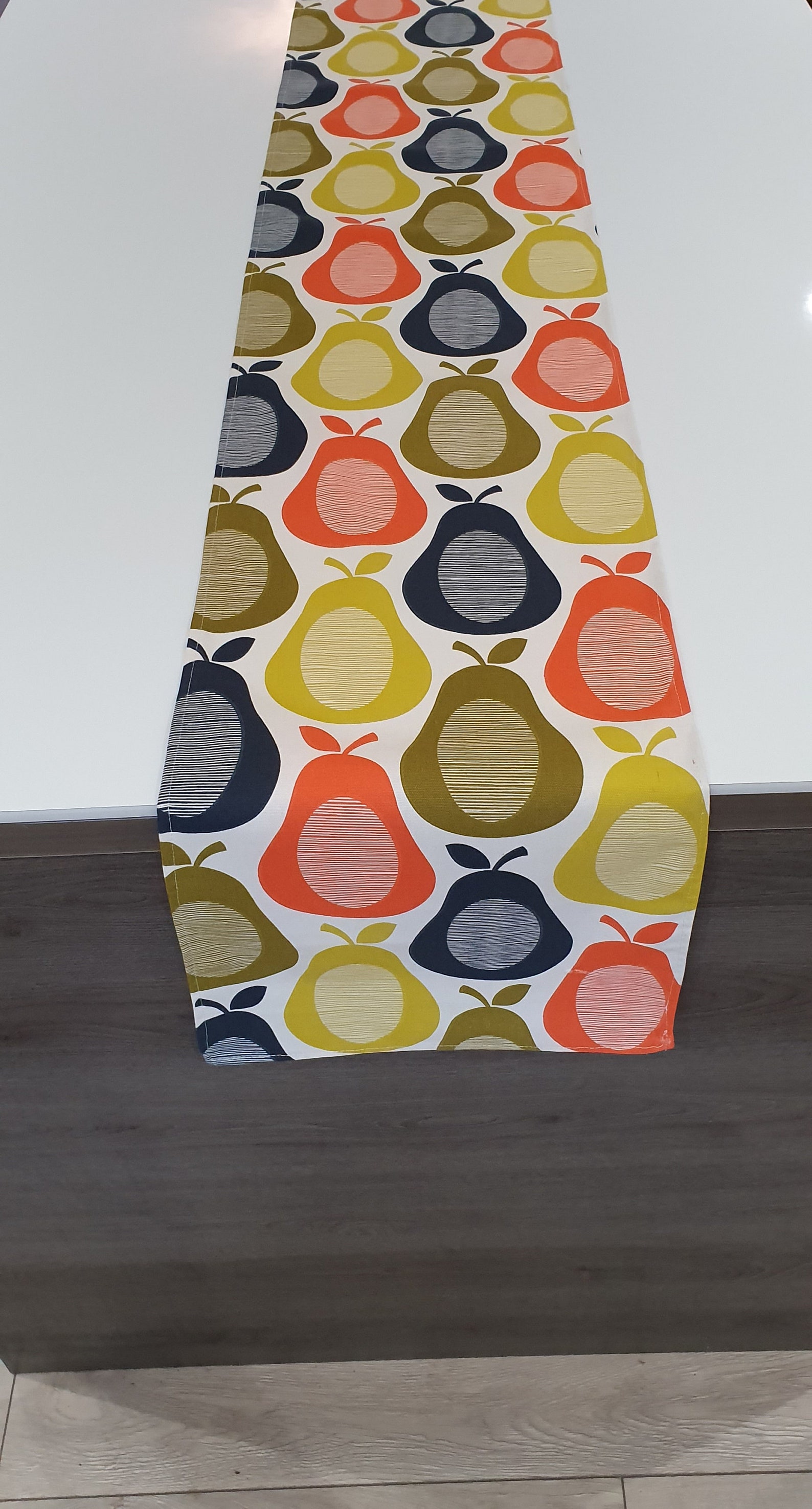 Orla Kiely Scribble Pear Cotton Fabric Table Runner3 Sizes Etsy