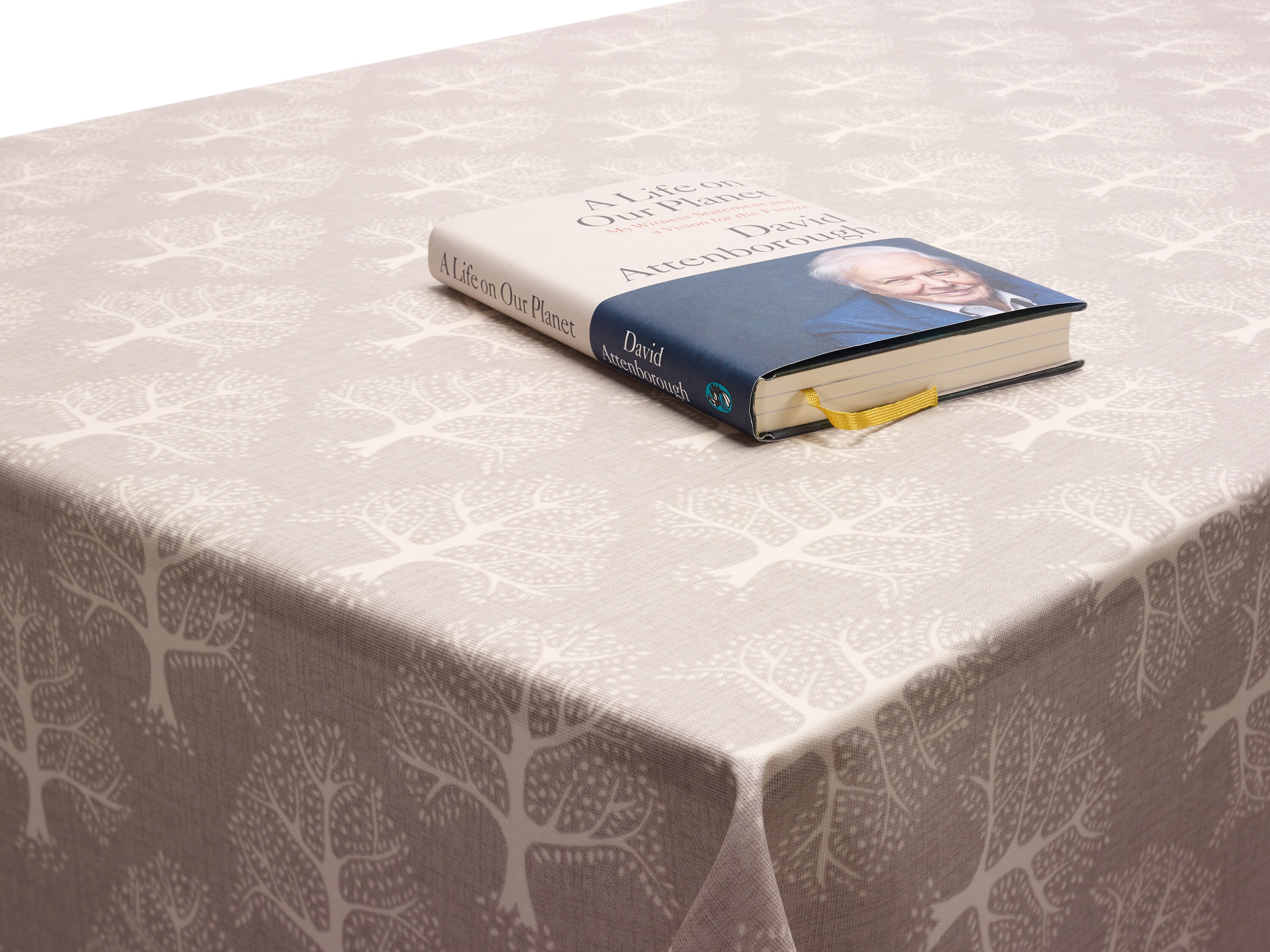 Wipe Clean Oilcloth Tablecloth Fabric 100 Cotton Light Grey Etsy