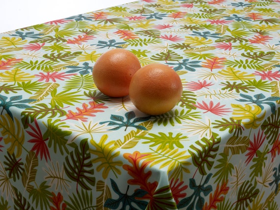 Wipe Clean Outdoor Tablecloth Garden Oilcloth with Parasol Hole 130cm x 200cm 