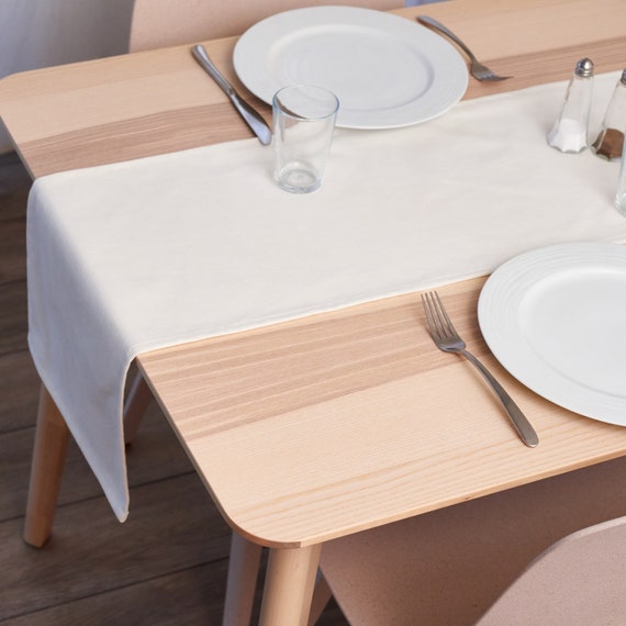 Camino de mesa blanco de 1 pieza, camino de mesa de cocina con Panel de  encaje de guipur de poliéster moderno para el hogar, Mode de Mujer