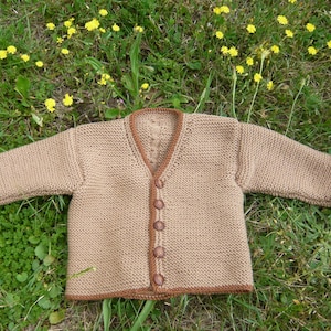 Baby Jäckchen handgestrickt Gr. 68/74