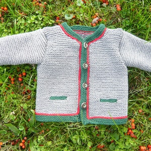 Baby traditional jacket traditional knitted jacket handmade