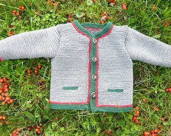 Giacca tradizionale per bambini, cardigan tradizionale, giacca, fatta a mano