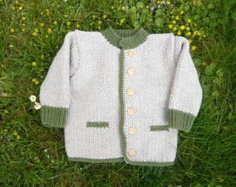 Babytrachtenstrickjacke Größe 74/80