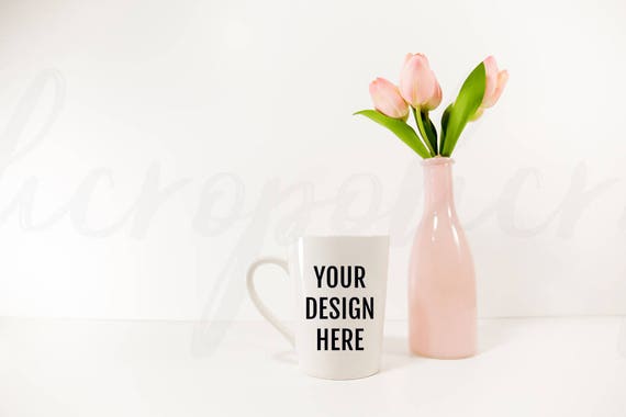 Tulip Mug Mock Up Mug Mockup Mug Template Coffee
