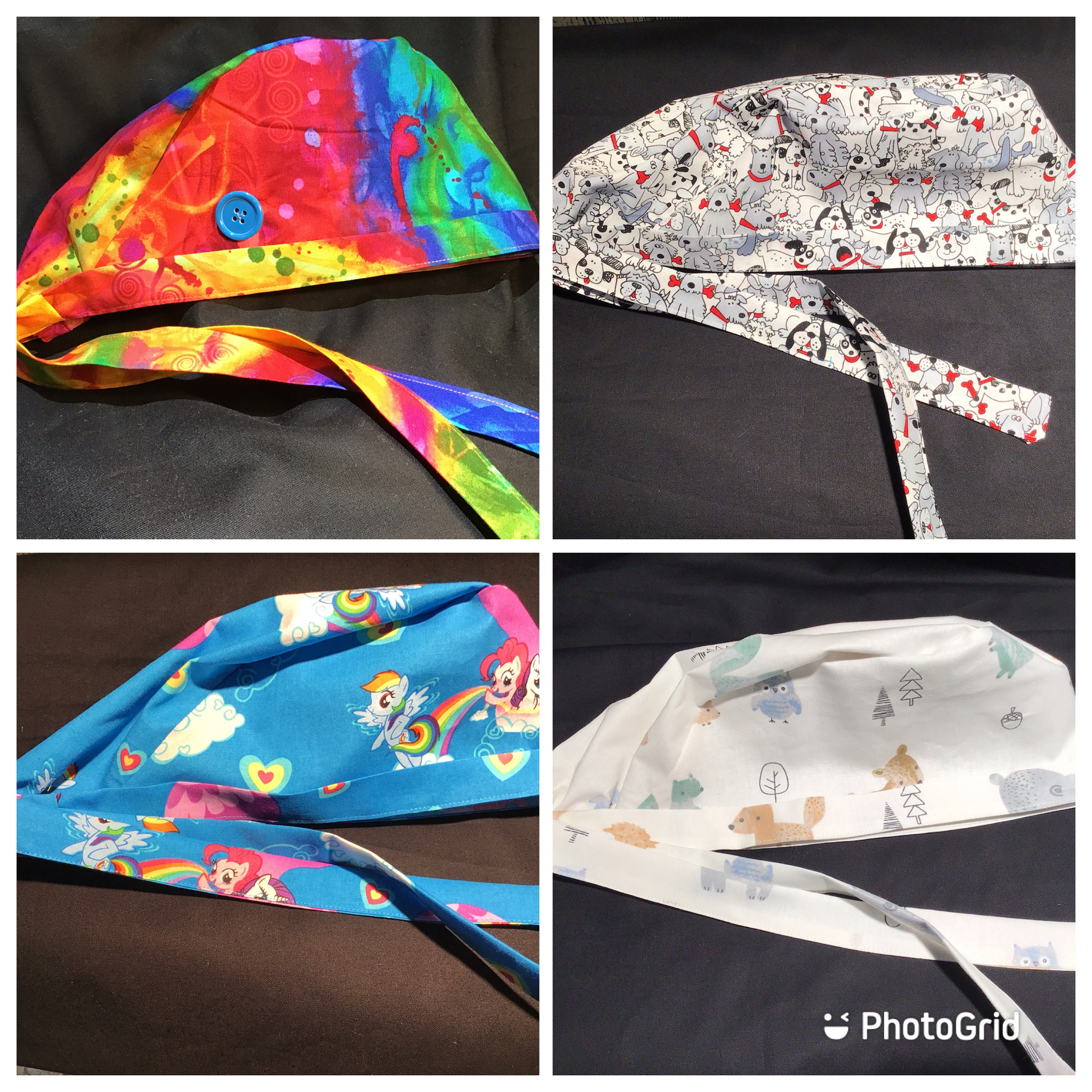 Women's Scrub Cap for a Covered Bun Best Scrub Cap Etsy