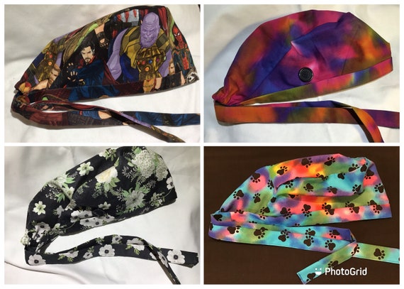 Women's Scrub Cap for a Covered Bun Best Scrub Cap