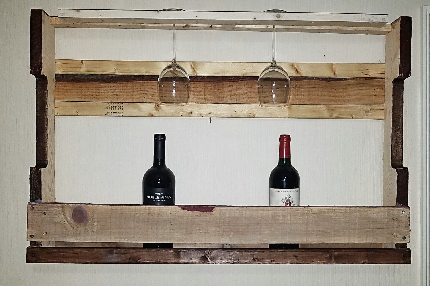 Large Pallet Wine Rack Etsy