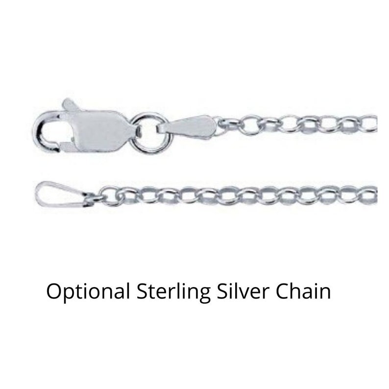 Memorial Fingerprint Necklace Sterling Silver Double Sided Etsy