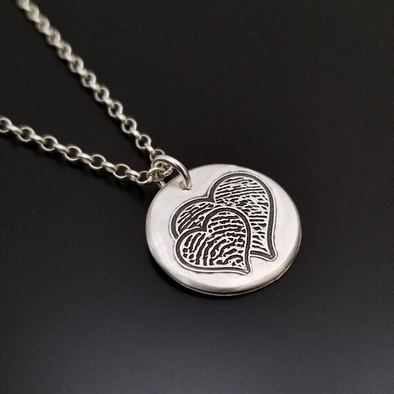 Fingerprint keepsake pendant best sale