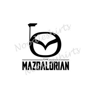 Mazdalorian vinyl car decal - Mandalorian Mazda drivers - Free shipping!