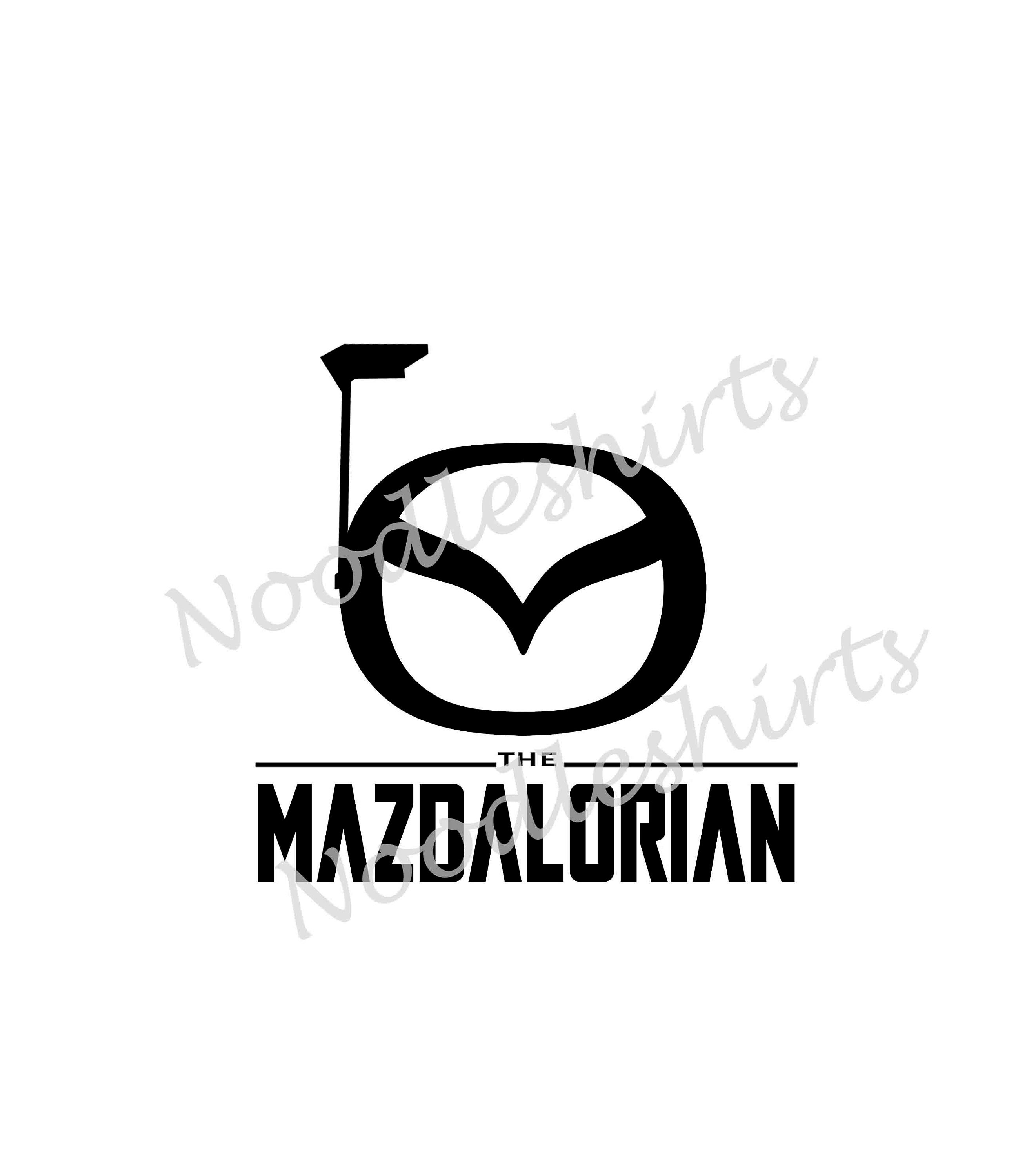 Mazdalorian Vinyl Car Decal Mandalorian Mazda Drivers Free - Etsy