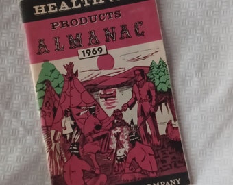 Healthway Almanac -1969 Almanac -Illinois Herb Co. -Vintage Advertising- Vintage Almanac-Weather Calendar-Medical Ads- Facts-Herbs Info-sale