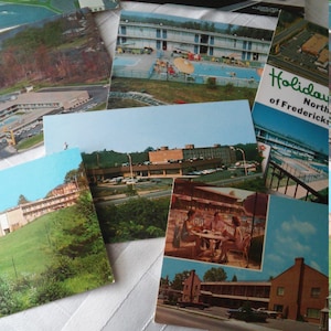 Holiday Inn Postcards- Virginia postcard - Ephemera -Downtown postcard- Vintage Motels - 1960&#39;s postcards -Holiday Inn Lot of 8 -sale.