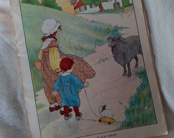 Láminas de rimas infantiles vintage - Rimas infantiles - Imágenes vintage para mayores de 18 años - Decoración infantil - Artículos de decoupage - Láminas infantiles - Venta de láminas de arte vintage