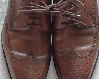 Mezlan Florence Wingtip Oxford Shoes Men\'s 11.5 B Brown Leather‎ Made in Spain mezlan-mens-wingtip-oxford-  main image 4