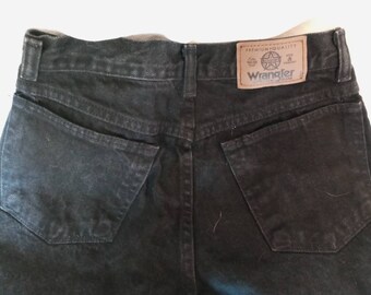 Wrangler Black Jeans - Wrangler Black Pants -16 Regular- 90's Jeans Vintage Wrangler- Holiday Black Pants- Wrangler Jeans- Boy's jeans -sale