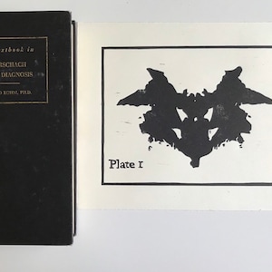 Rorschach Inkblot Plate Print 8x10&quot;