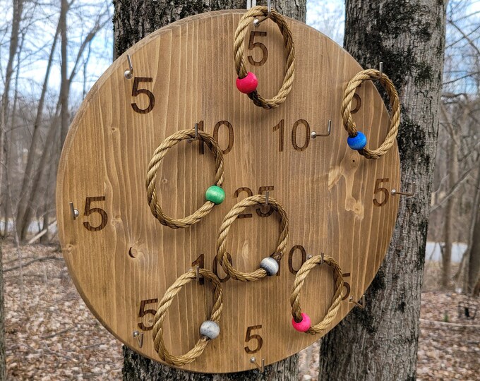 Ring Darts Hookey Wall Game Ring Toss Etsy