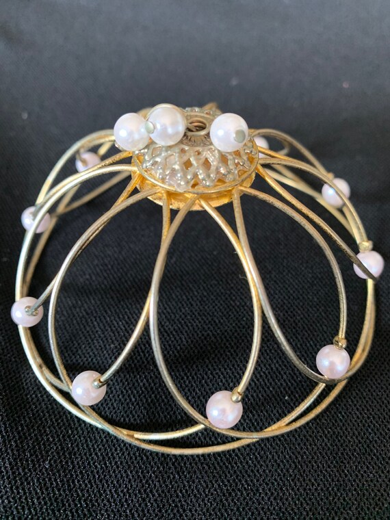 Vintage Korean Hair Bun Holder Hair Accessory Pearls Etsy