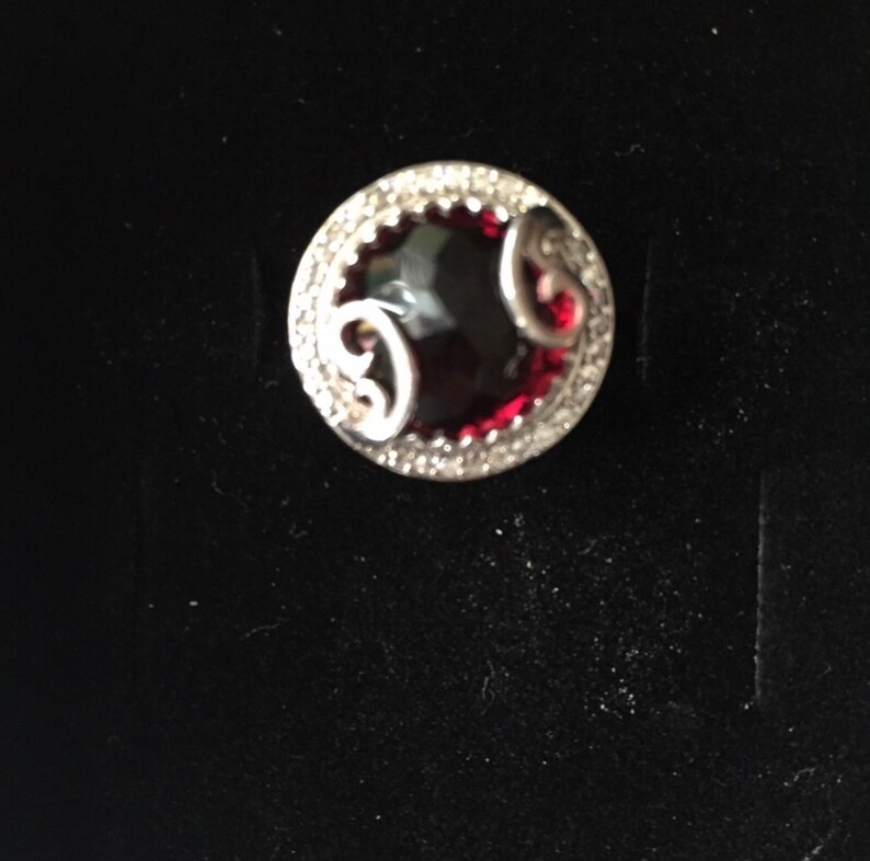 Ruby Ring Topaz Sterling Silver Ring Ruby Solitaire Ring Ruby Sterling Silver Ring Ruby Ring