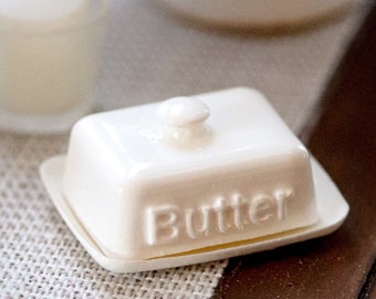 1:12 petit-déjeuner au beurre miniature pour maison de poupée imprimé en 3D