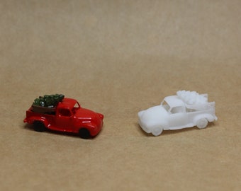 1:12 miniature dollhouse Christmas Truck