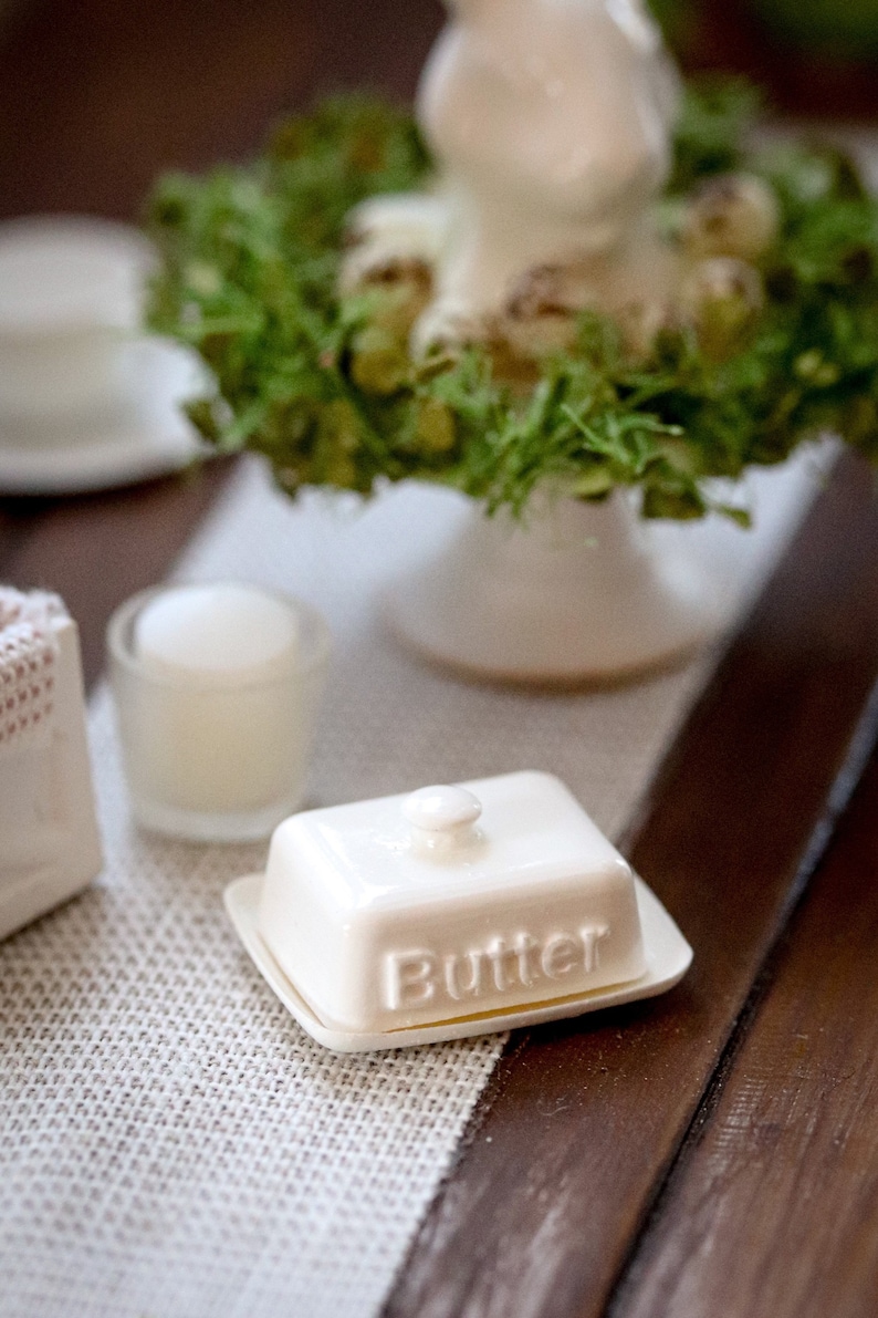 1:12 miniature dollhouse butter breakfast 3d printed Bild 1