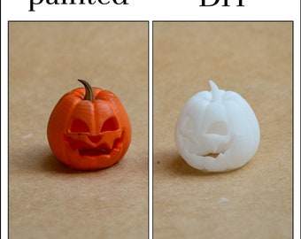 1:12 miniature dollhouse pumpkin halloween 3d printed