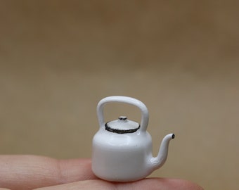 1:12 bouilloire miniature pour maison de poupée imprimée en 3D