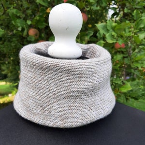 Cashmere Neck Warmer, Merino Scarf, Soft Warm Scarf,Cashmere Merino Snood, Cashmere Cowl, Wool Scarves,Grey Snood,Gift for him, Womens Scarf